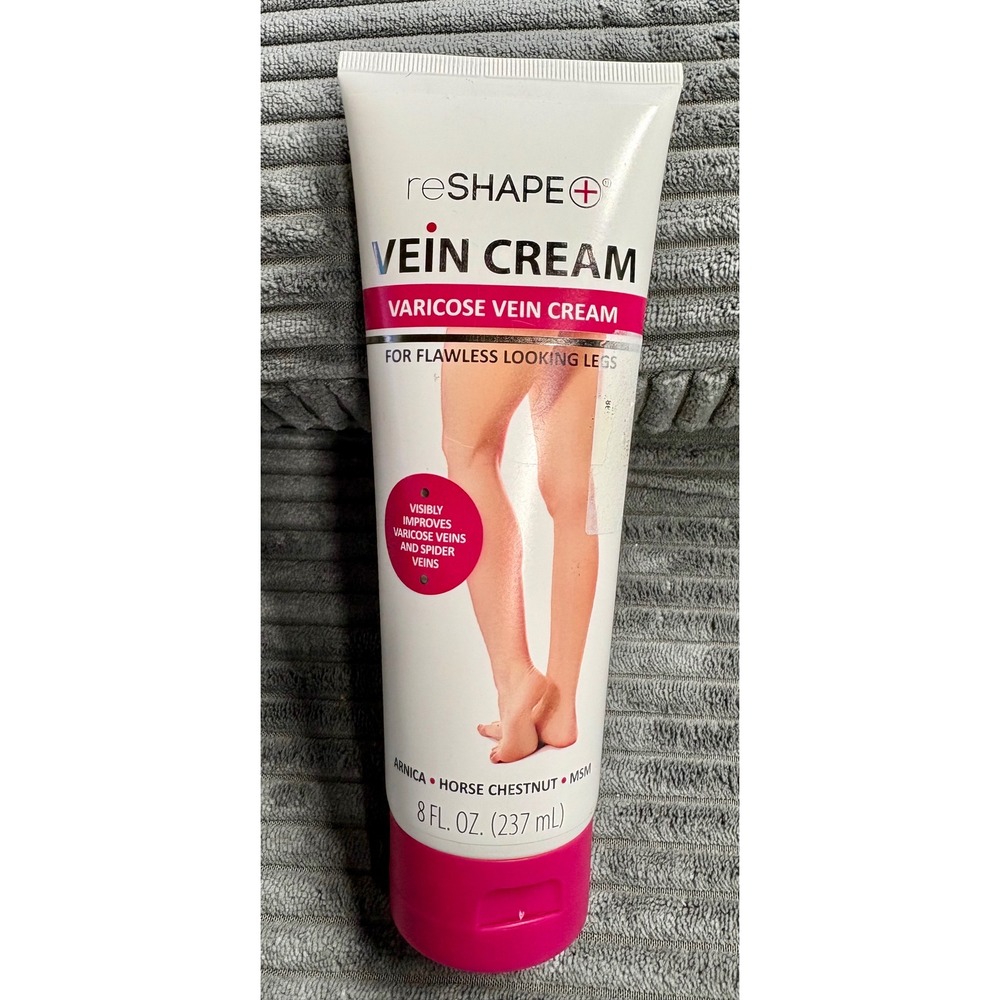 ReShape+ Vein Cream Varicose Spider Vein Treatment Arnica Horse Chestnut 8 fl oz